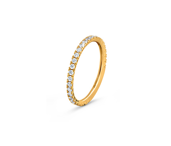 585-ös arany gyűrű, Eternity, cirkónia 670738 a Tchibo-nál.