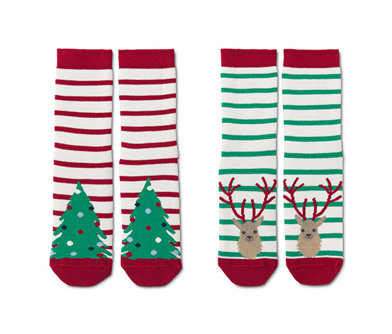 2 pár kisgyerek zokni, karácsonyi 623935 a Tchibo-nál.