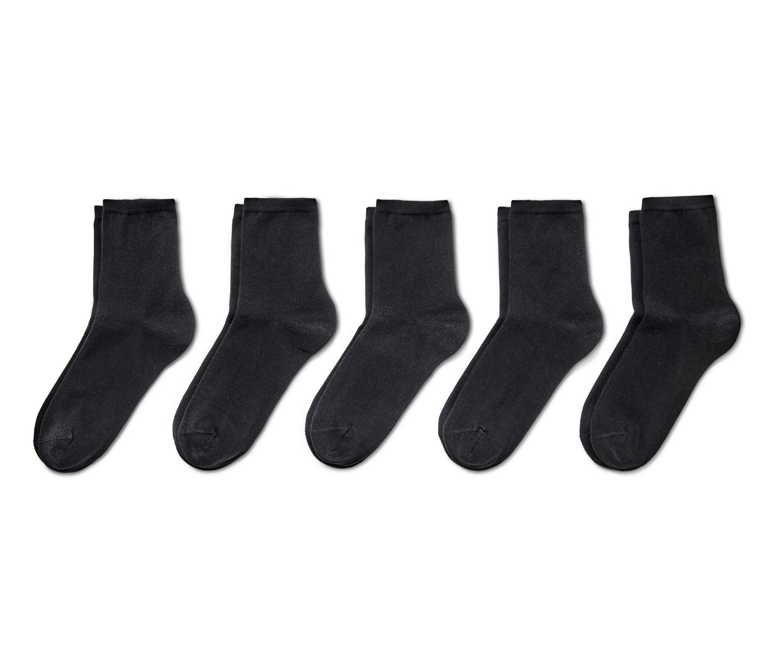 5 pár női zokni, fekete 646320 a Tchibo-nál.