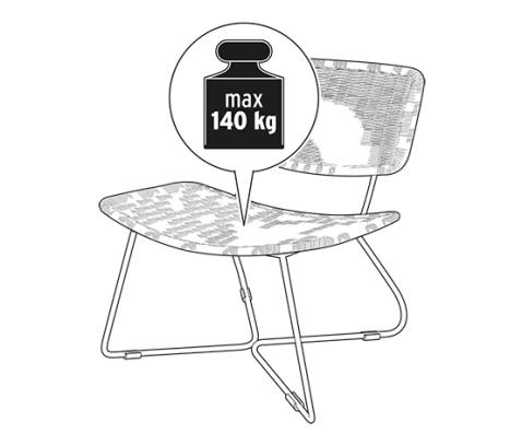 Design kerti szék, fém/polyrattan 638711 a Tchibo-nál.