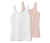 2 női trikó, rózsaszín/fehér
